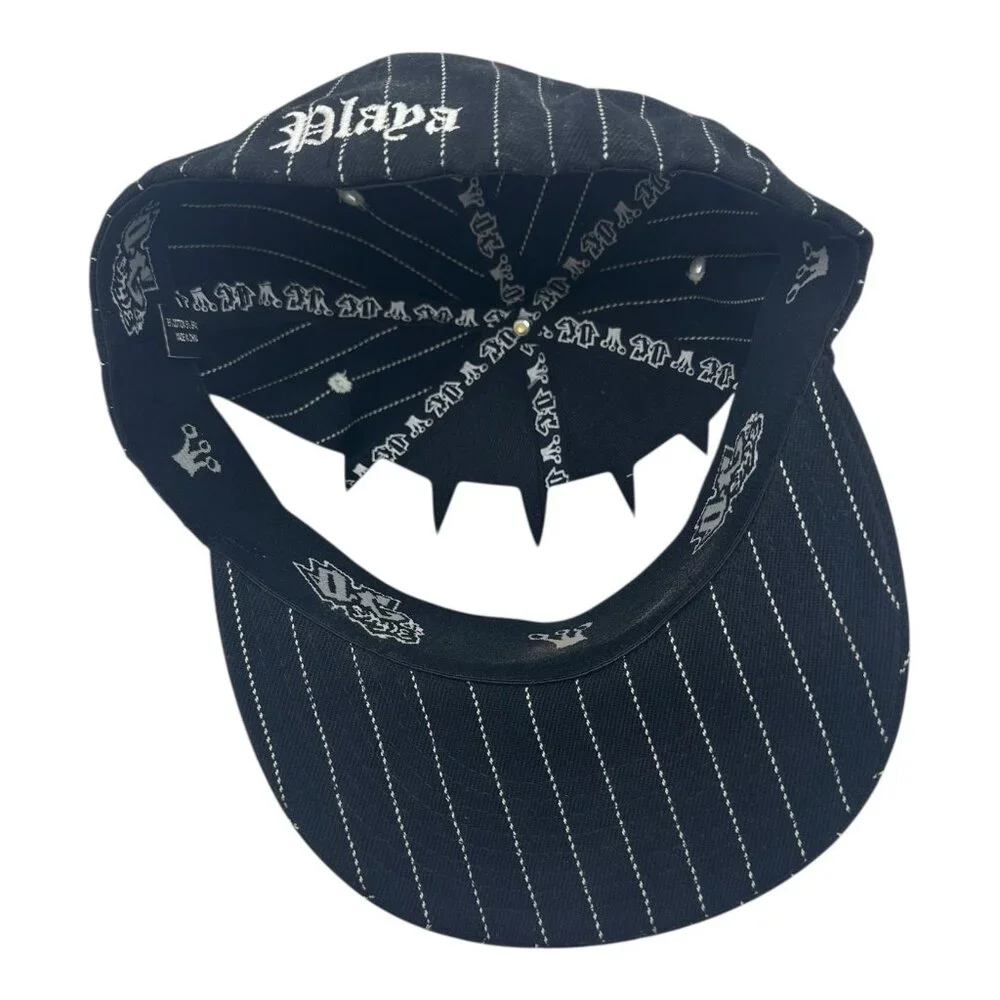 PLAYA Silver Diamonds Black Cool Curved Brim TruckerHat Baseball Cap Unisex